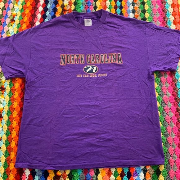 Vintage Y2K North Caroline Tar Heel Oversized Unisex Graphic Tee Tenness… - Picture 8 of 12